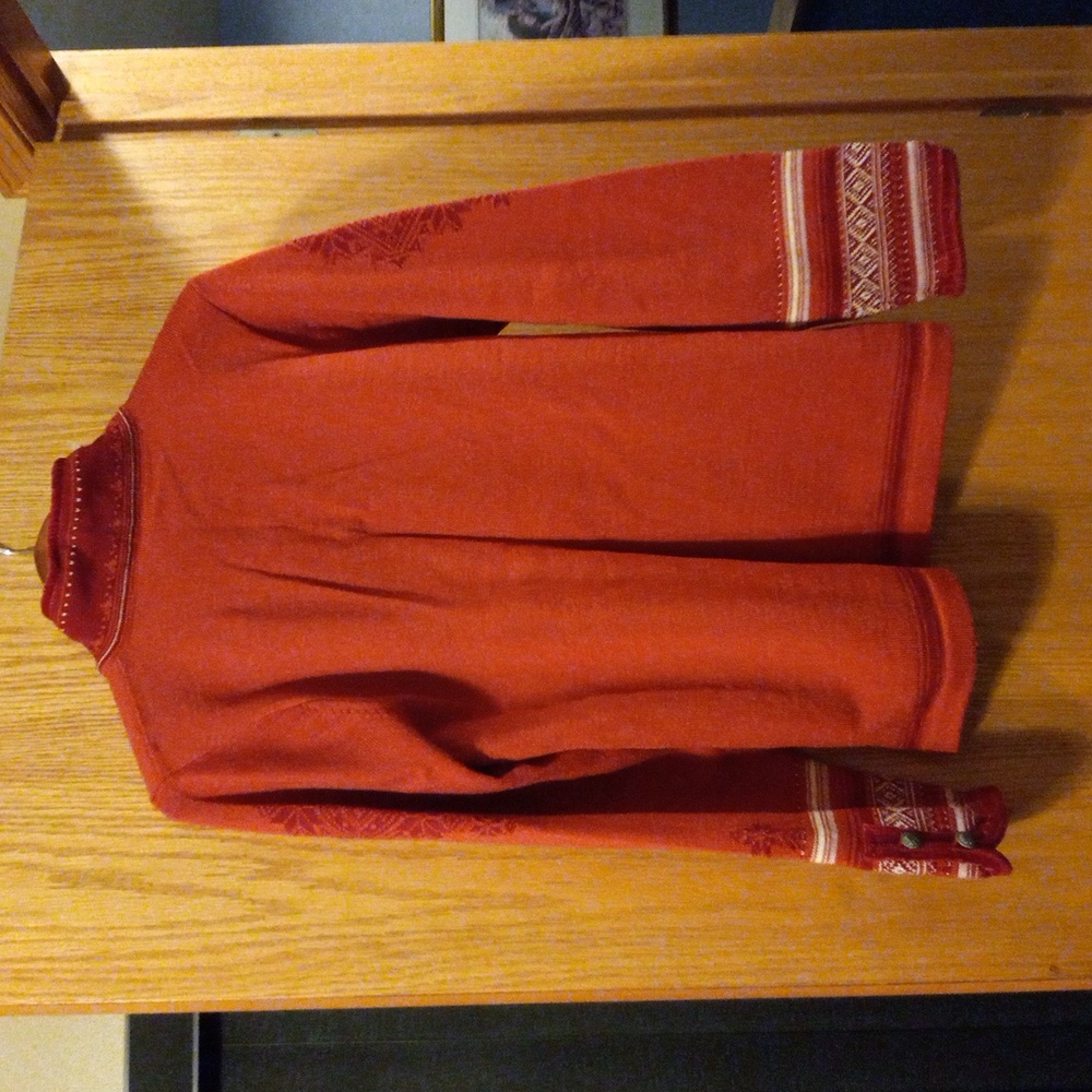 Rust Red Women's Quarter-Zip Sweater - Brand Unspecified - Picture 6 of 11